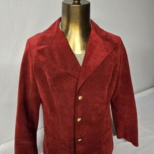 Elegant Red Women's Jacket